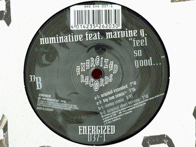 Nominative Feat. Marvine G. - "Feel So Good..." | Energized Records (DMD ENG 037-1) - main