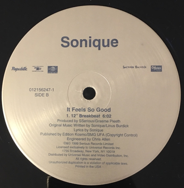 Sonique - It Feels So Good | Serious Records (012156247-1) - 3 Sonique - It Feels So Good | Serious Records (012156247-1) - 3