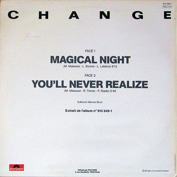 Change - Magical Night | Polydor (810 668-1) - 2