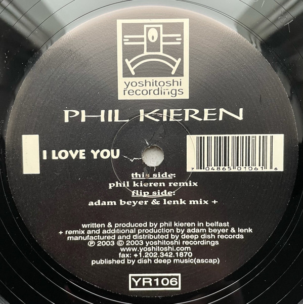 Phil Kieran - I Love You | Yoshitoshi Recordings (YR106) - 4 Phil Kieran - I Love You | Yoshitoshi Recordings (YR106) - 4