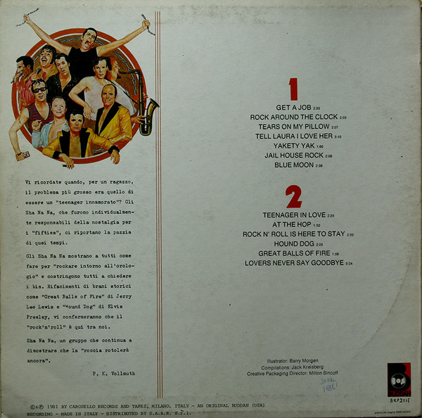 Sha Na Na - The Best Of Sha Na Na | Buddah Records (BRP 2017) - 2