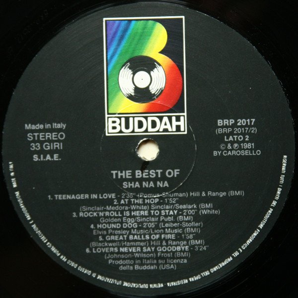 Sha Na Na - The Best Of Sha Na Na | Buddah Records (BRP 2017) - 4