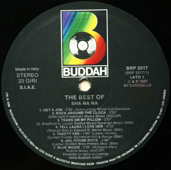 Sha Na Na - The Best Of Sha Na Na | Buddah Records (BRP 2017) - 3