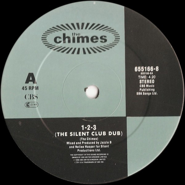 The Chimes - 1-2-3 (Remixes) | CBS (655166 8) - 3