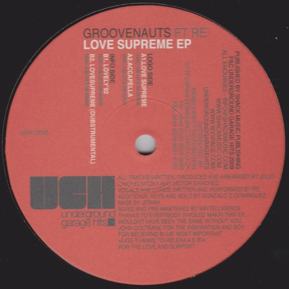 Groovenauts Ft Re - Love Supreme EP | Underground Garage Hits (UGH12006) - main Groovenauts Ft Re - Love Supreme EP | Underground Garage Hits (UGH12006) - main