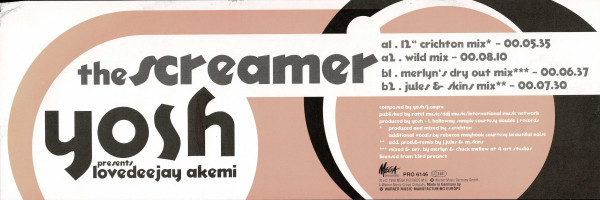 Yosh Presents Lovedeejay Akemi - The Screamer | Mega Records (PRO 6146) - 4 Yosh Presents Lovedeejay Akemi - The Screamer | Mega Records (PRO 6146) - 4