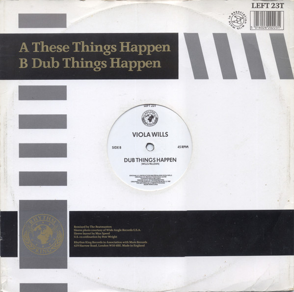 Viola Wills - These Things Happen | Rhythm King (LEFT 23T) - 2