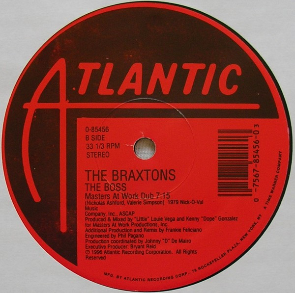 The Braxtons - The Boss | Atlantic (0-85456) - 4 The Braxtons - The Boss | Atlantic (0-85456) - 4