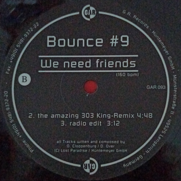 Bounce #9 - We Need Friends | Gothic Arts Records (GAR 093) - 3 Bounce #9 - We Need Friends | Gothic Arts Records (GAR 093) - 3