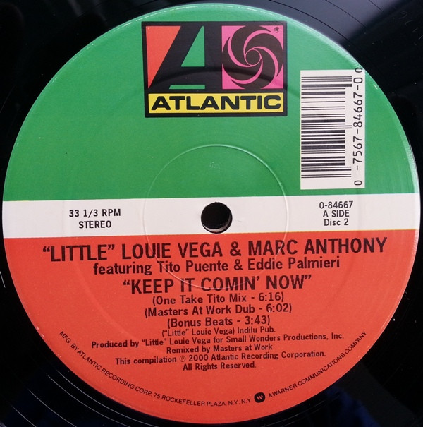 Louie Vega & Marc Anthony - Ride On The Rhythm / Keep It Comin' Now | Atlantic (0-84667) - 4