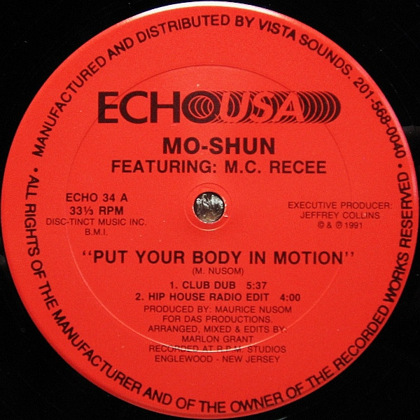 Mo-Shun Featuring M.C. Recee - Put Your Body In Motion | Echo USA (ECHO 34) - main Mo-Shun Featuring M.C. Recee - Put Your Body In Motion | Echo USA (ECHO 34) - main
