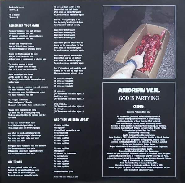 Andrew W.K. - God Is Partying | Napalm Records (NPR985VINYL) - 7 Andrew W.K. - God Is Partying | Napalm Records (NPR985VINYL) - 7