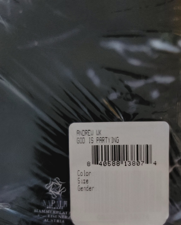 Andrew W.K. - God Is Partying | Napalm Records (NPR985VINYL) - 12 Andrew W.K. - God Is Partying | Napalm Records (NPR985VINYL) - 12