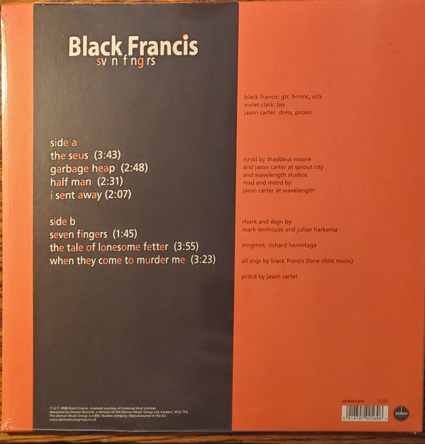 Black Francis - Sv n F ng rs | Demon Records (DEMREC910) - 2 Black Francis - Sv n F ng rs | Demon Records (DEMREC910) - 2