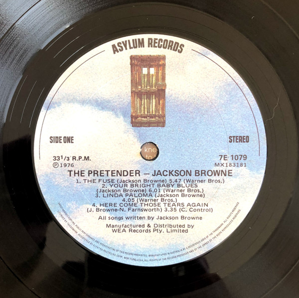 Jackson Browne - The Pretender | Asylum Records (7E 1079) - 5 Jackson Browne - The Pretender | Asylum Records (7E 1079) - 5