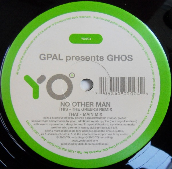 G-Pal Presents GHOS - No Other Man | Yo! (YO:004) - 2
