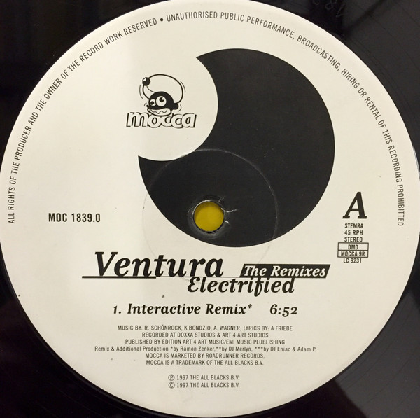 Ventura - Electrified - The Remixes | Mocca (MOC 1839.0) - main