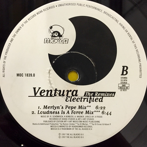 Ventura - Electrified - The Remixes | Mocca (MOC 1839.0) - 2