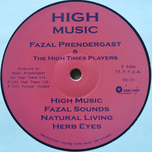 Fazal Prendergast & The High Times Players - High Music Showcase | Hornin' Sounds (HS-29) - 3