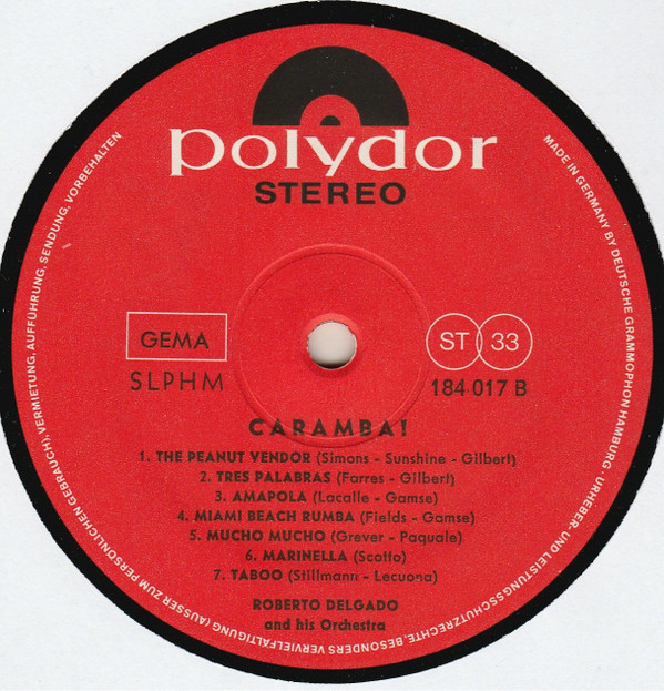 Roberto Delgado And His Orchestra - Caramba! Hot Rhythm From South America | Polydor (184 017) - 4