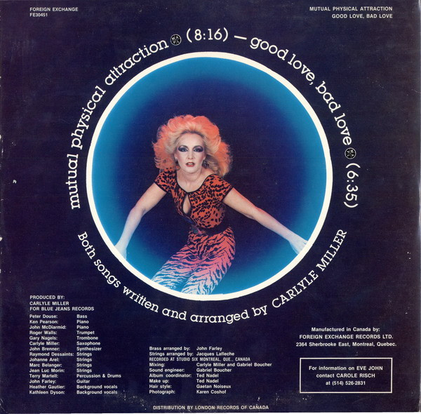 Eve John - Mutual Physical Attraction / Good Love, Bad Love | Foreign Exchange Records (FE 30451) - 2