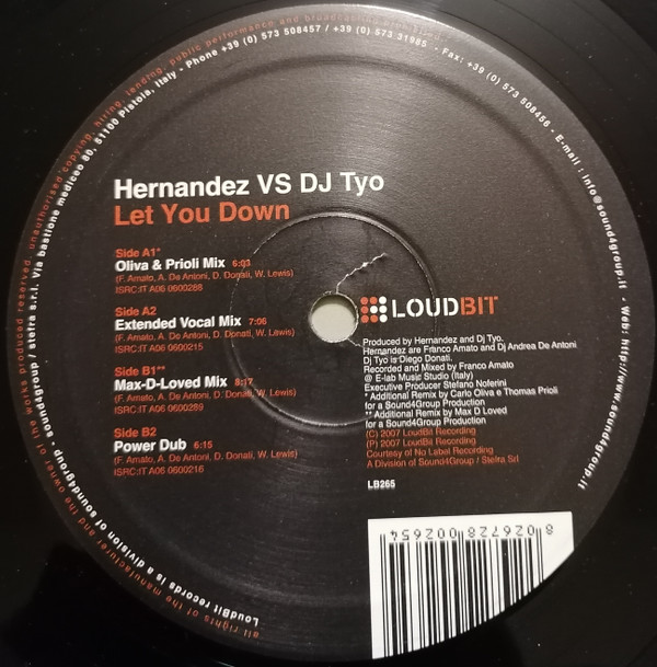 Hernandez vs. Dj Tyo - Let You Down | Loud Bit Records (LB265) - 2