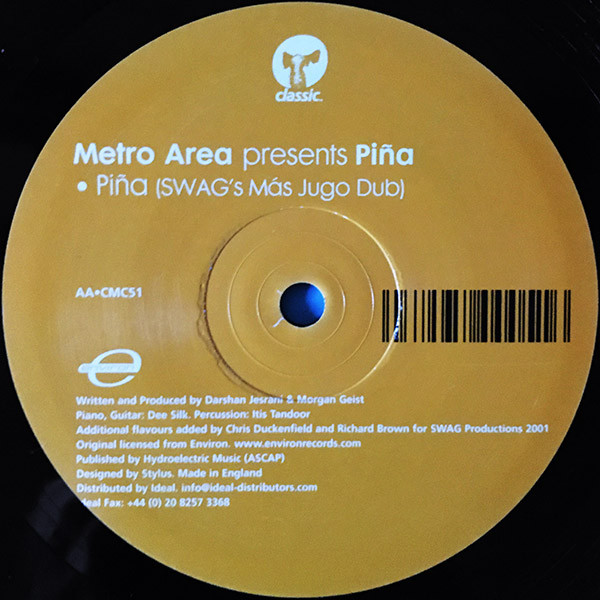 Metro Area - Piña (Original & SWAG Remix) | Classic (CMC51) - 4 Metro Area - Piña (Original & SWAG Remix) | Classic (CMC51) - 4