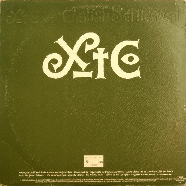 XTC - English Settlement | Virgin (V 2223) - 2 XTC - English Settlement | Virgin (V 2223) - 2