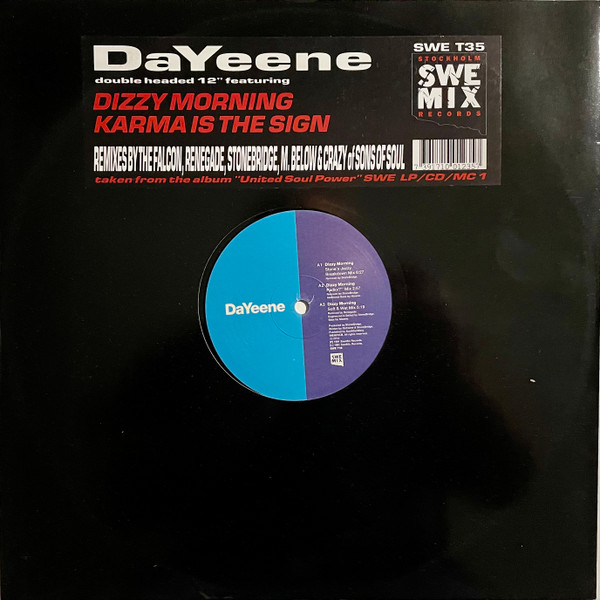 DaYeene - Dizzy Morning / Karma Is The Sign | SweMix Records (SWE T 35) - main DaYeene - Dizzy Morning / Karma Is The Sign | SweMix Records (SWE T 35) - main