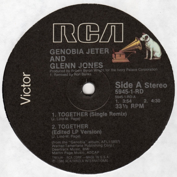 Genobia Jeter And Glenn Jones - Together | RCA Victor (5945-1-RD) - 3 Genobia Jeter And Glenn Jones - Together | RCA Victor (5945-1-RD) - 3