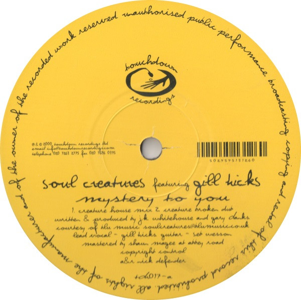 Soul Creatures  &  Gill Hicks - Mystery To You | Touchdown Recordings (tdr017) - main