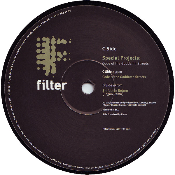 Special Projects - Code Of The Goddamn Streets | Filter (FILT015) - 4 Special Projects - Code Of The Goddamn Streets | Filter (FILT015) - 4