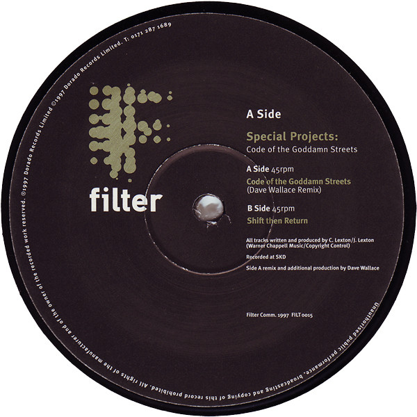 Special Projects - Code Of The Goddamn Streets | Filter (FILT015) - 2 Special Projects - Code Of The Goddamn Streets | Filter (FILT015) - 2