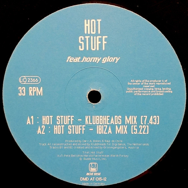 Hot Stuff Feat. Horny Glory - Hot Stuff | Acid Test (DMD AT 015-12) - main Hot Stuff Feat. Horny Glory - Hot Stuff | Acid Test (DMD AT 015-12) - main