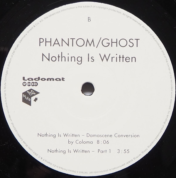 Phantom/Ghost - Nothing Is Written | Ladomat 2000 (Lado 2156-0) - 2