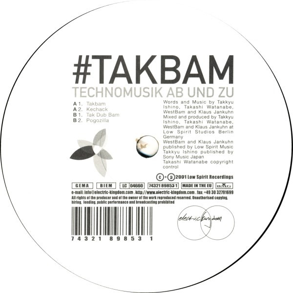 TakBam - Technomusik Ab Und Zu | Electric Kingdom (74321 89853 1) - 2 TakBam - Technomusik Ab Und Zu | Electric Kingdom (74321 89853 1) - 2