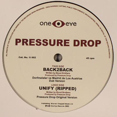 Pressure Drop - Back2Back | One Eye Records (1i 002)