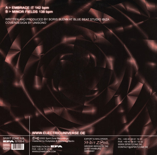 Electric Universe - Embrace EP | Spirit Zone Recordings (Spirit Zone 105) - 2