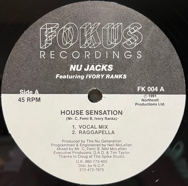 Nu Jacks Featuring Ivory Ranks - House Sensation | Fokus Recordings (FK 004) - 2