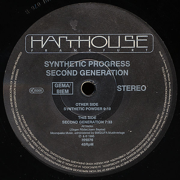 Synthetic Progress - Second Generation | Harthouse (HH 076)