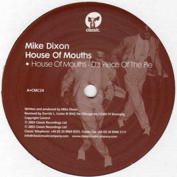 Mike Dixon - House Of Mouths | Classic (CMC24)