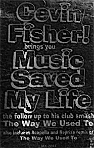 Cevin Fisher - Music Saved My Life | Maxi Records (MX-2044) - main