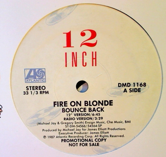 Fire On Blonde - Bounce Back | Atlantic (DMD 1168) - main Fire On Blonde - Bounce Back | Atlantic (DMD 1168) - main