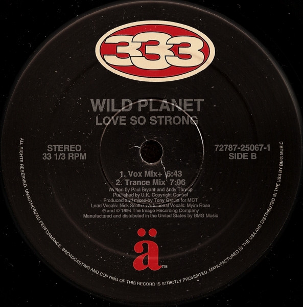 Wild Planet - Love So Strong | ä (72787-25067-1) - 3 Wild Planet - Love So Strong | ä (72787-25067-1) - 3