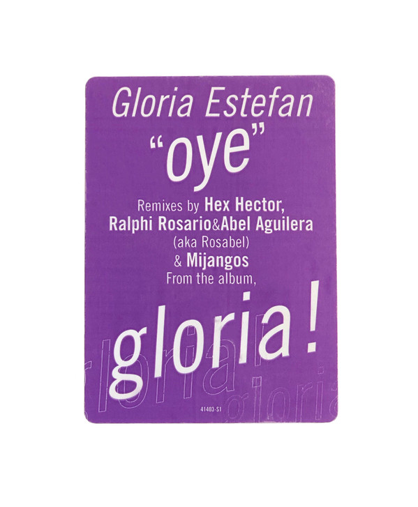 Gloria Estefan - Oye | Epic Dance International (EAS 41403) - 4 Gloria Estefan - Oye | Epic Dance International (EAS 41403) - 4