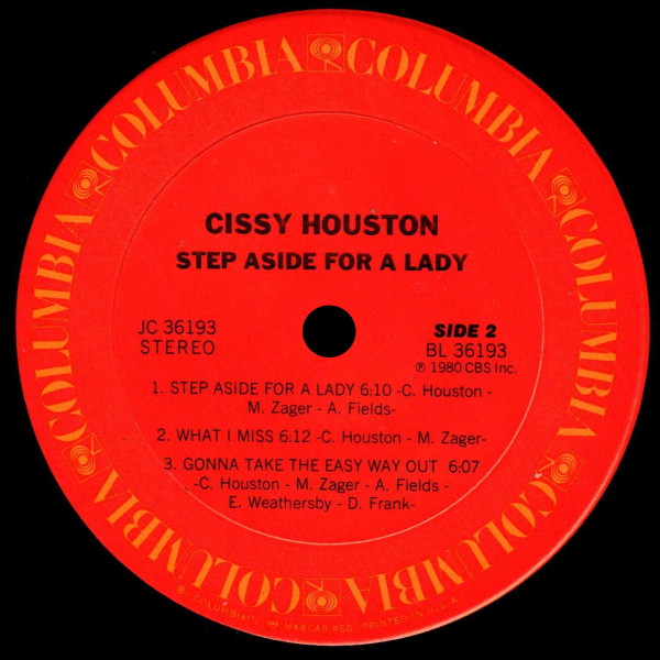 Cissy Houston - Step Aside For A Lady | Columbia (JC 36193) - 4
