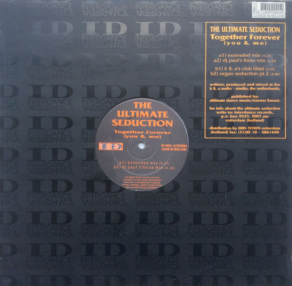 The Ultimate Seduction - Together Forever (You & Me) | Interdance Records (ID-9404-12)