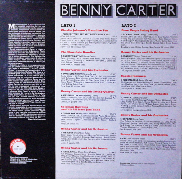 Benny Carter - Benny Carter | Musica Jazz (2MJP 1045) - 2 Benny Carter - Benny Carter | Musica Jazz (2MJP 1045) - 2