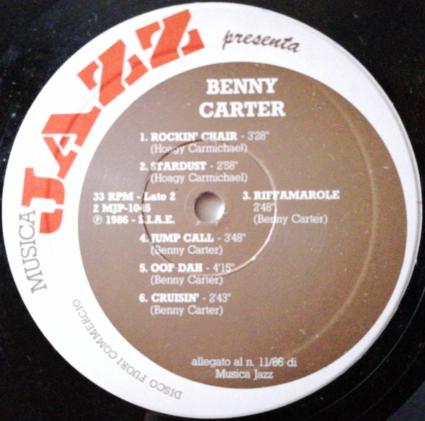 Benny Carter - Benny Carter | Musica Jazz (2MJP 1045) - 4 Benny Carter - Benny Carter | Musica Jazz (2MJP 1045) - 4