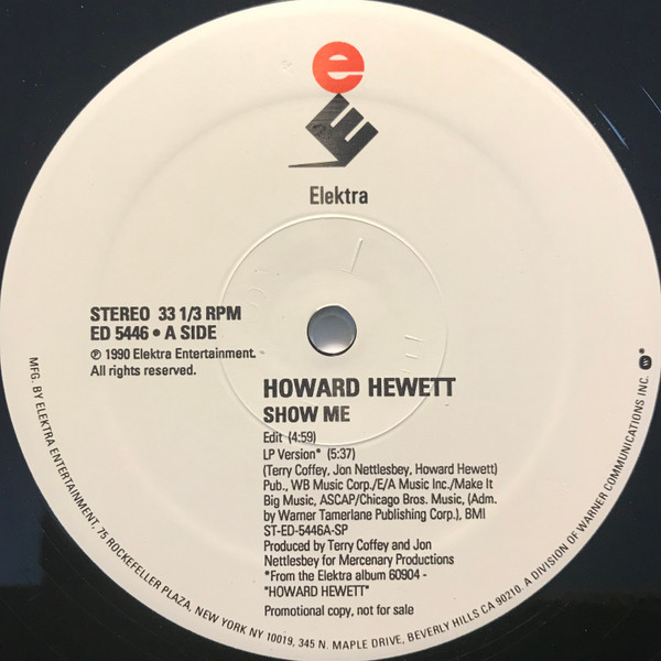 Howard Hewett - Show Me | Elektra (ED 5446)